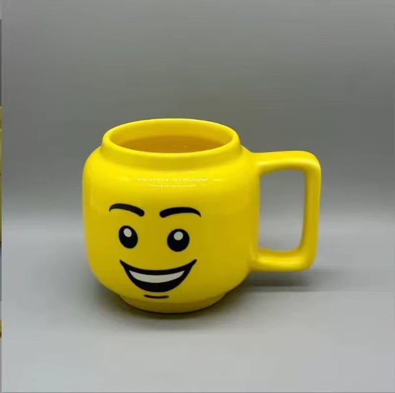 Taza Cerámica Smiley Face con Asa Expresiva